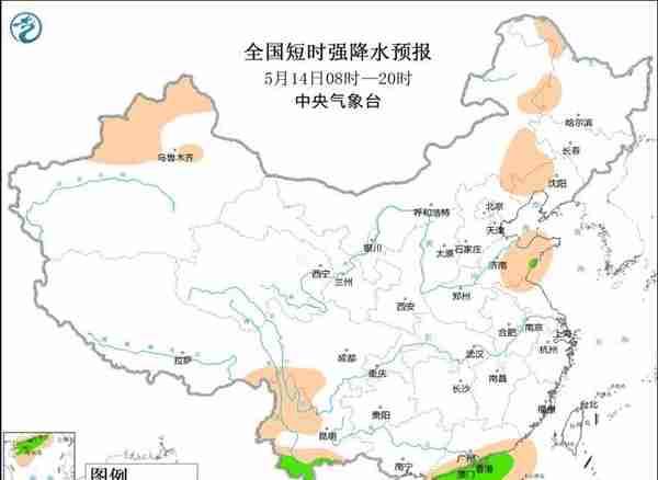 中央气象台：内蒙古新疆山东江苏云南等地将有强对流天气
