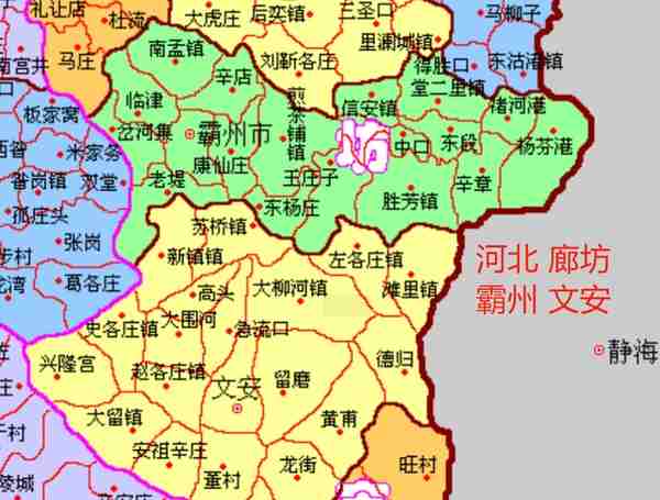 廊坊南3县霸州、文安、大城35镇人口、土地、工业…基本统计