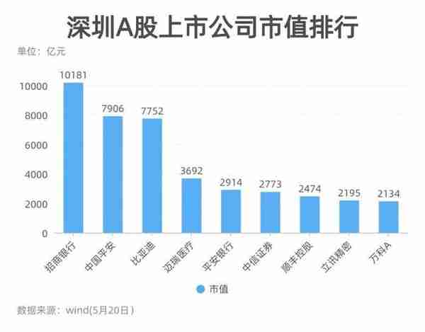 一座城与500家上市公司①︱深圳上市公司全扫描：制造业“浇筑”市值高地，谁是业绩之王？