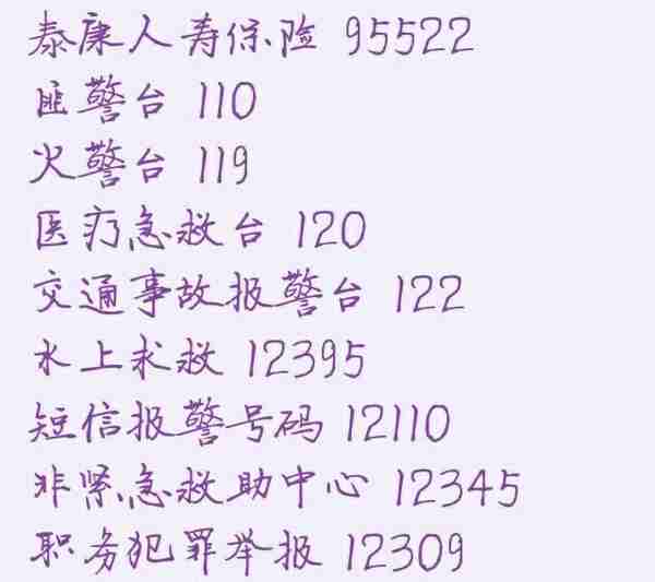 各个部门的电话，收藏起来，当你遇到事了，比找警察还方便靠得住