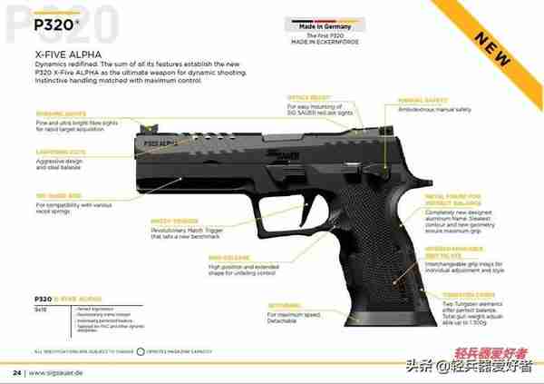 西格绍尔手枪家族新增三位新成员：P320、P226改进型手枪面世